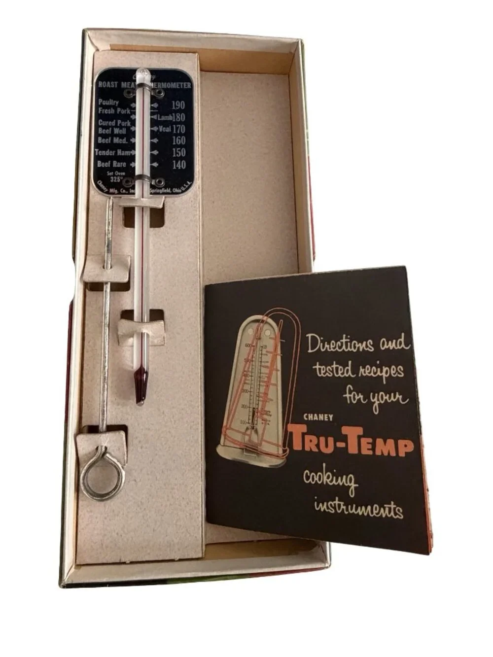Vintage Betty Furness Westinghouse Thermometer Set Roast Meat Candy Deep Fat The